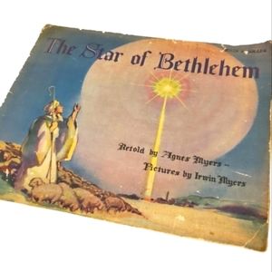 1934 Christmas Booklet The Star Of Bethlehem Book Vintage